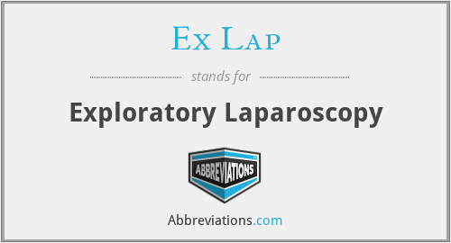 Ex Lap - Exploratory Laparoscopy